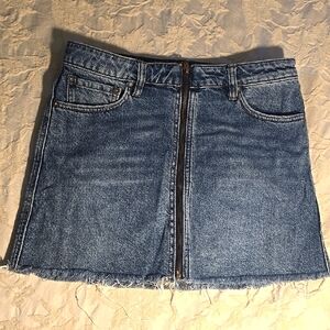 WE THE FREE med washed Denim Mini Skirt